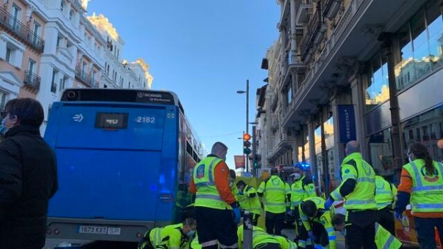 Atropello en Gran Vía