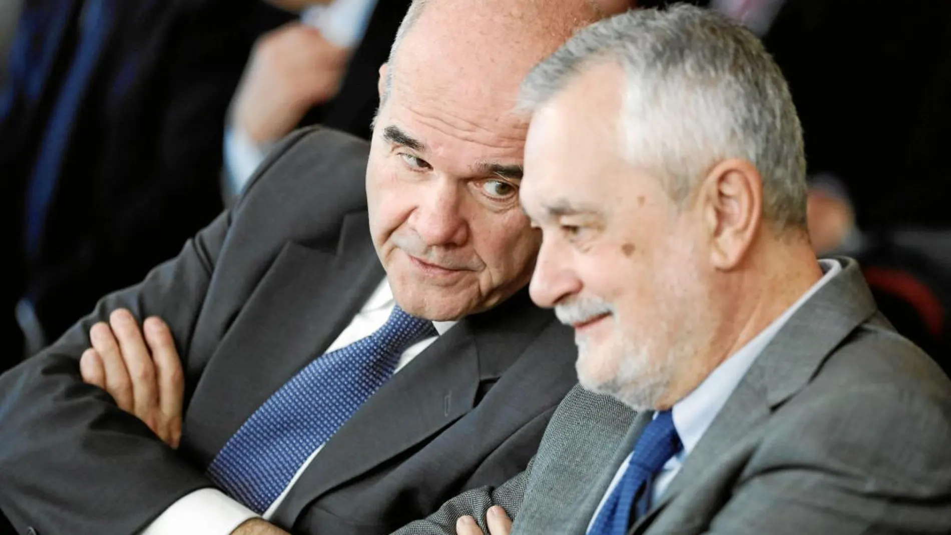 Los ex presidentes andaluces Manuel Chaves y José Antonio Griñán, en el juicio de los ERE