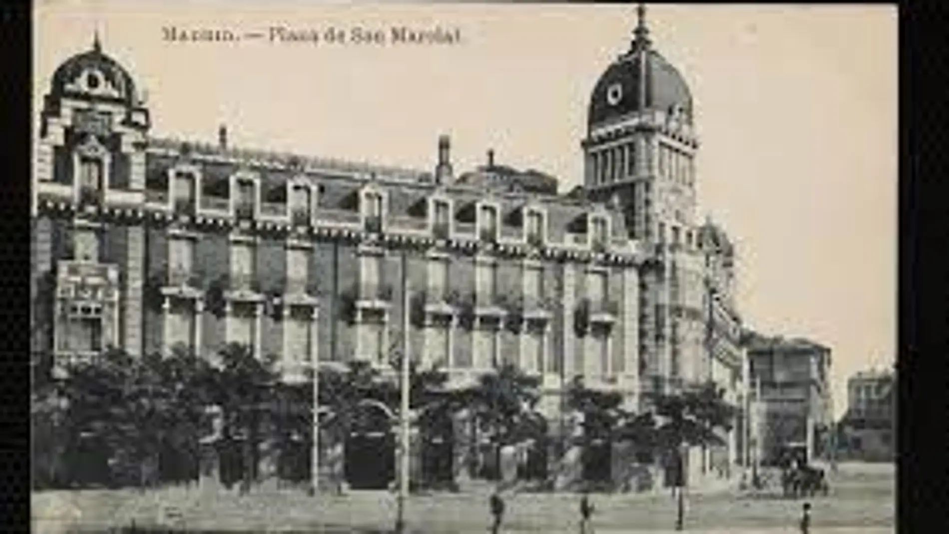 Imagen antigua de la sede de la Real Compañía Asturiana de Minas en Madrid