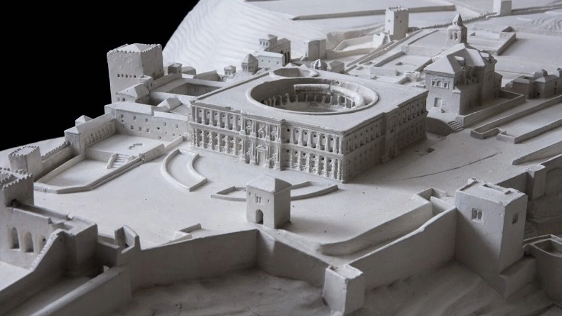 Maqueta de la Alhambra de Granada en el Conde Duque