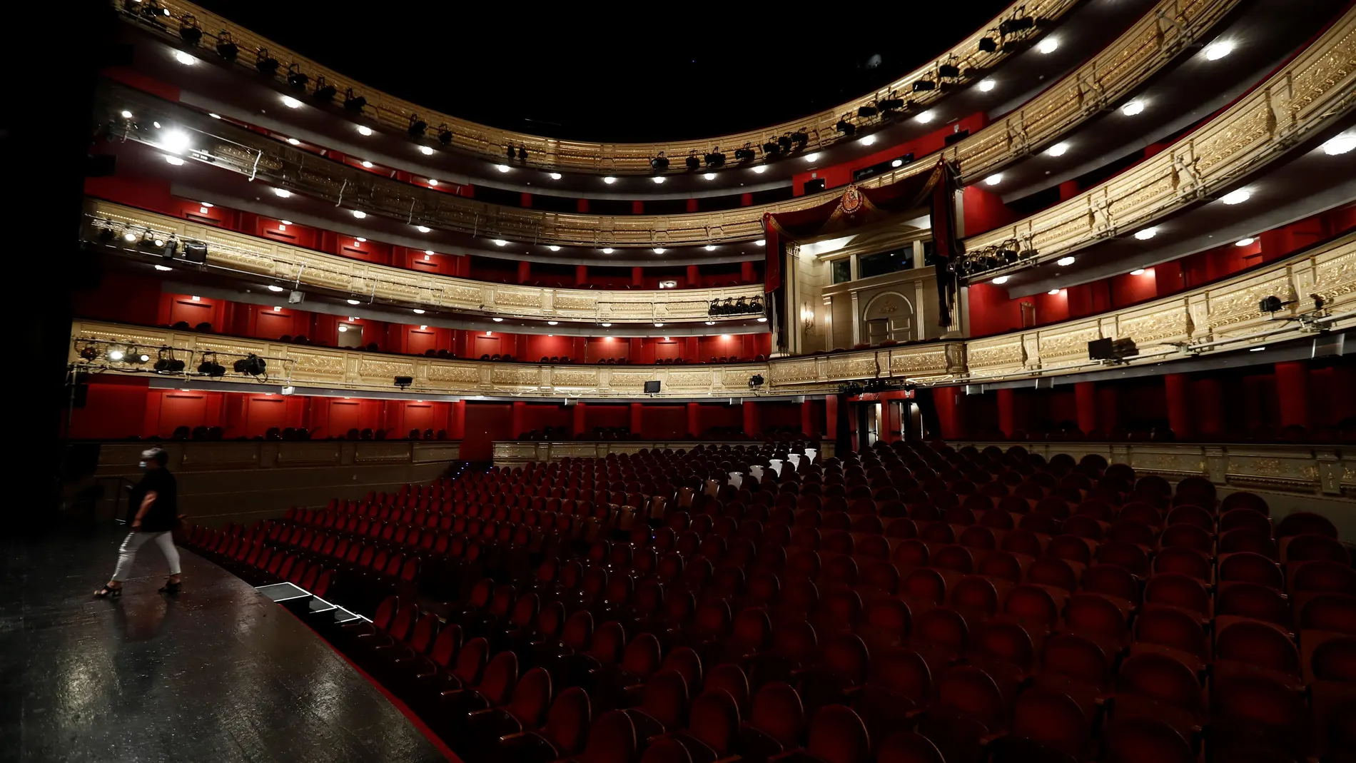 Vista del interior del Teatro Real
