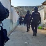 Policía Nacional en la Cañada Real