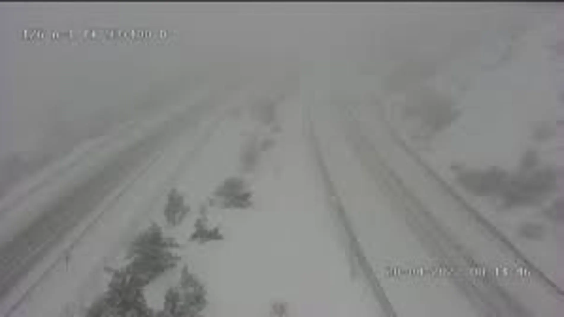 Nieve en la Sierra de Madrid