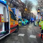 Imagen de un atropello mortal en Madrid