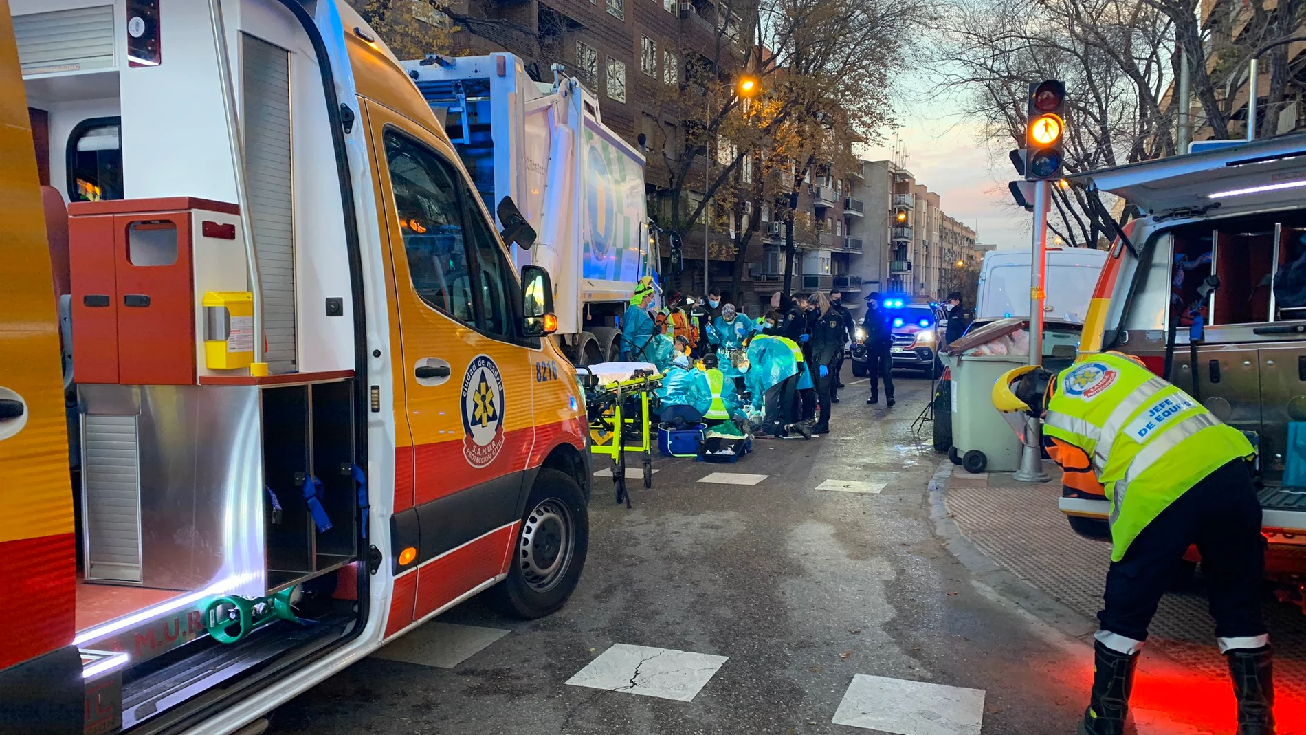 Imagen de un atropello mortal en Madrid