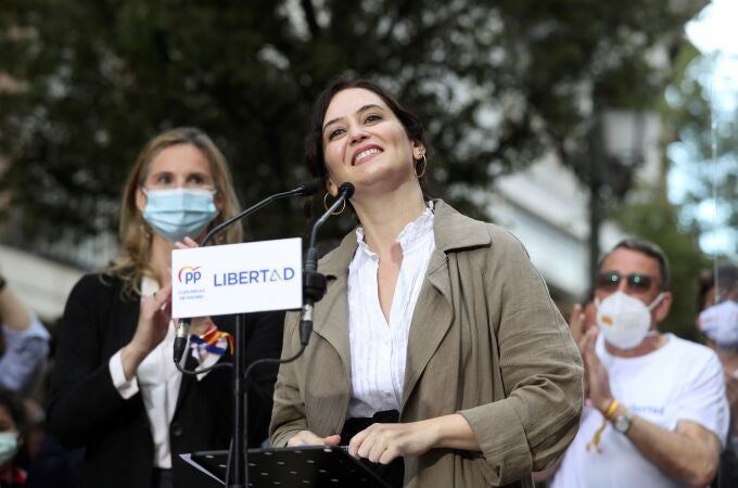 La presidenta madrileña y candidata del PP a las elecciones autonómicas, Isabel Díaz Ayuso