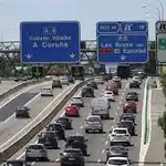 Circulación en la carretera de La Coruña