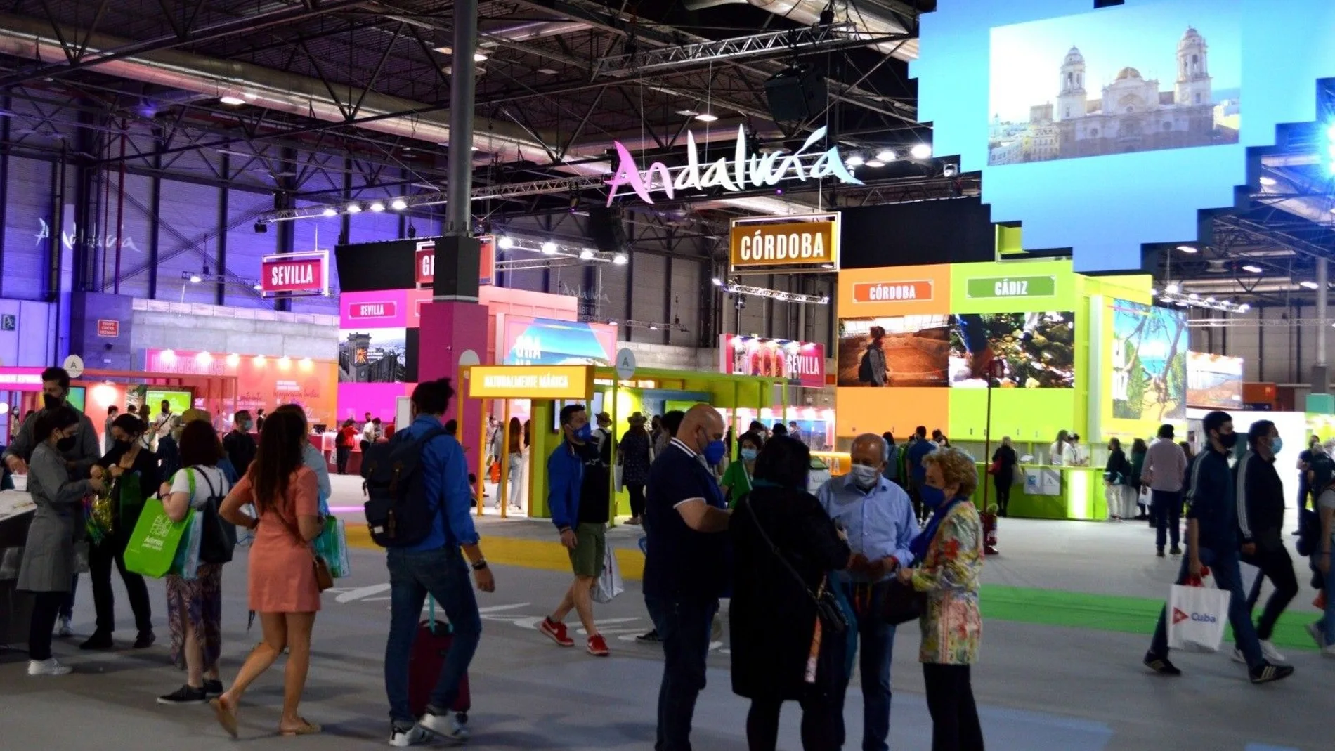 Imagen del expositor de Andalucía en Fitur