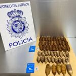 Bolas de droga en Barajas