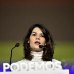 La portavoz de Podemos, Isa Serra