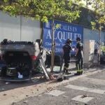Accidente en la calle María de Molina de Madrid
