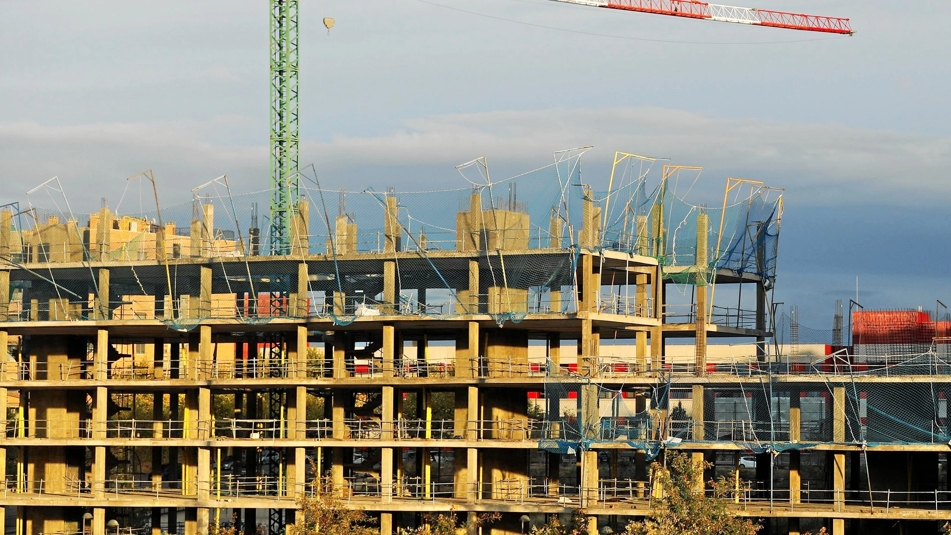 Imagen de la construcción de nuevas viviendas.