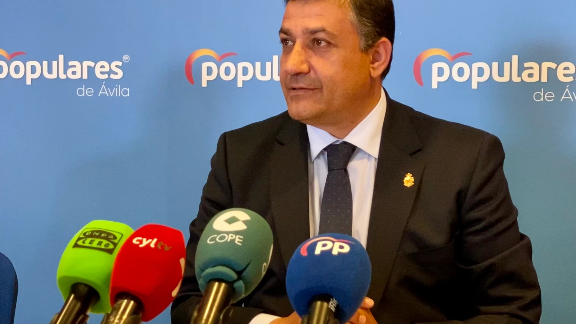 El presidente del PP de Ávila, Carlos García