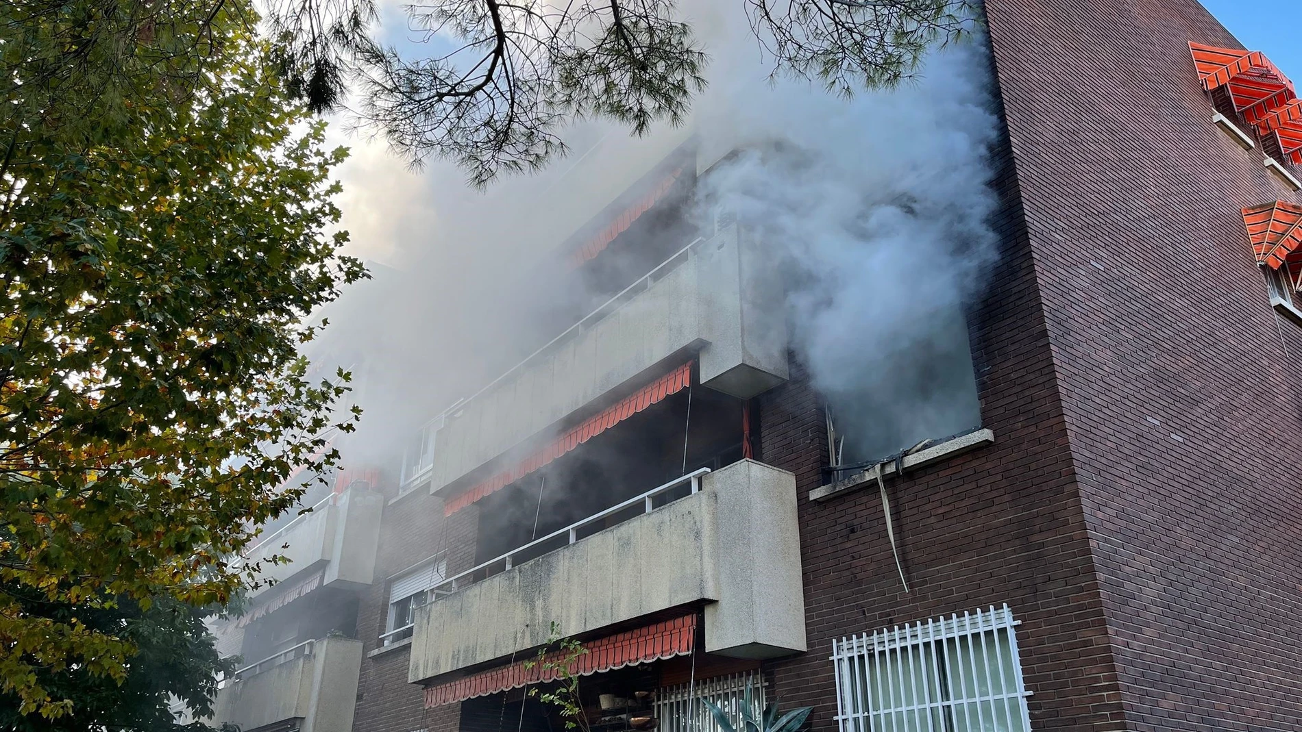 Incendio en una vivienda de Pozuelo de Alarcón