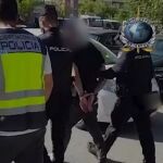 Momento de la detención del sicario