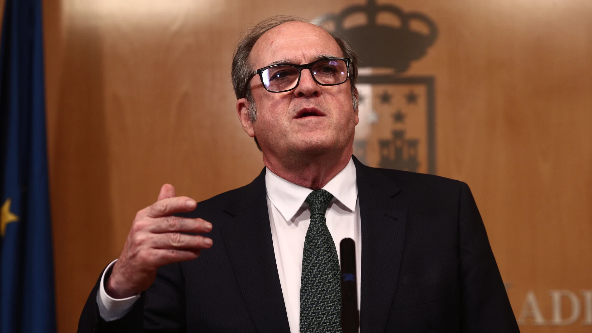 El portavoz del PSOE, Ángel Gabilondo, durante una reunión de la Junta de Portavoces de la Asamblea de Madrid