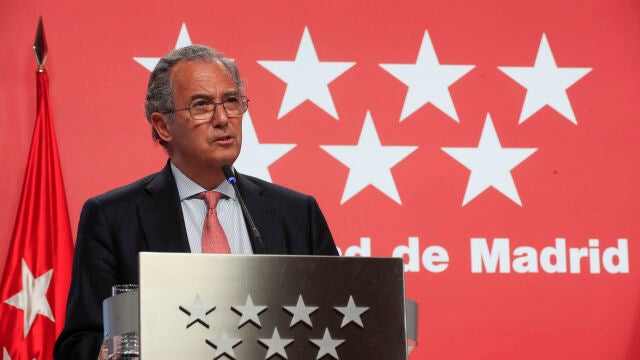 El consejero de Educación, Universidades y Ciencia y portavoz de la Comunidad de Madrid, Enrique Ossorio