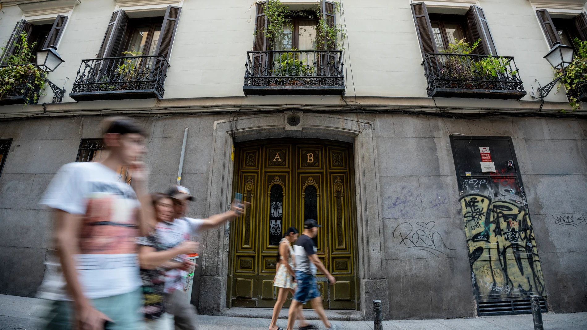 La casa en la que vivió Bolívar con sus tíos en Madrid, en la calle Jardines, 13