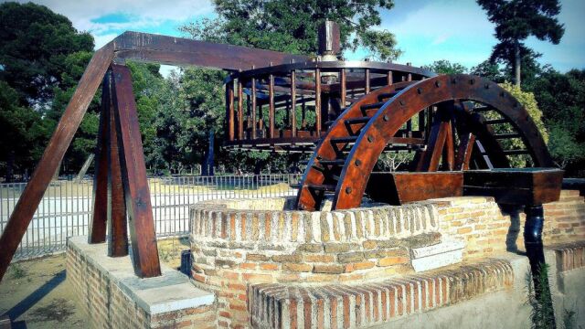 Noria de la fábrica de La China, en el Retiro