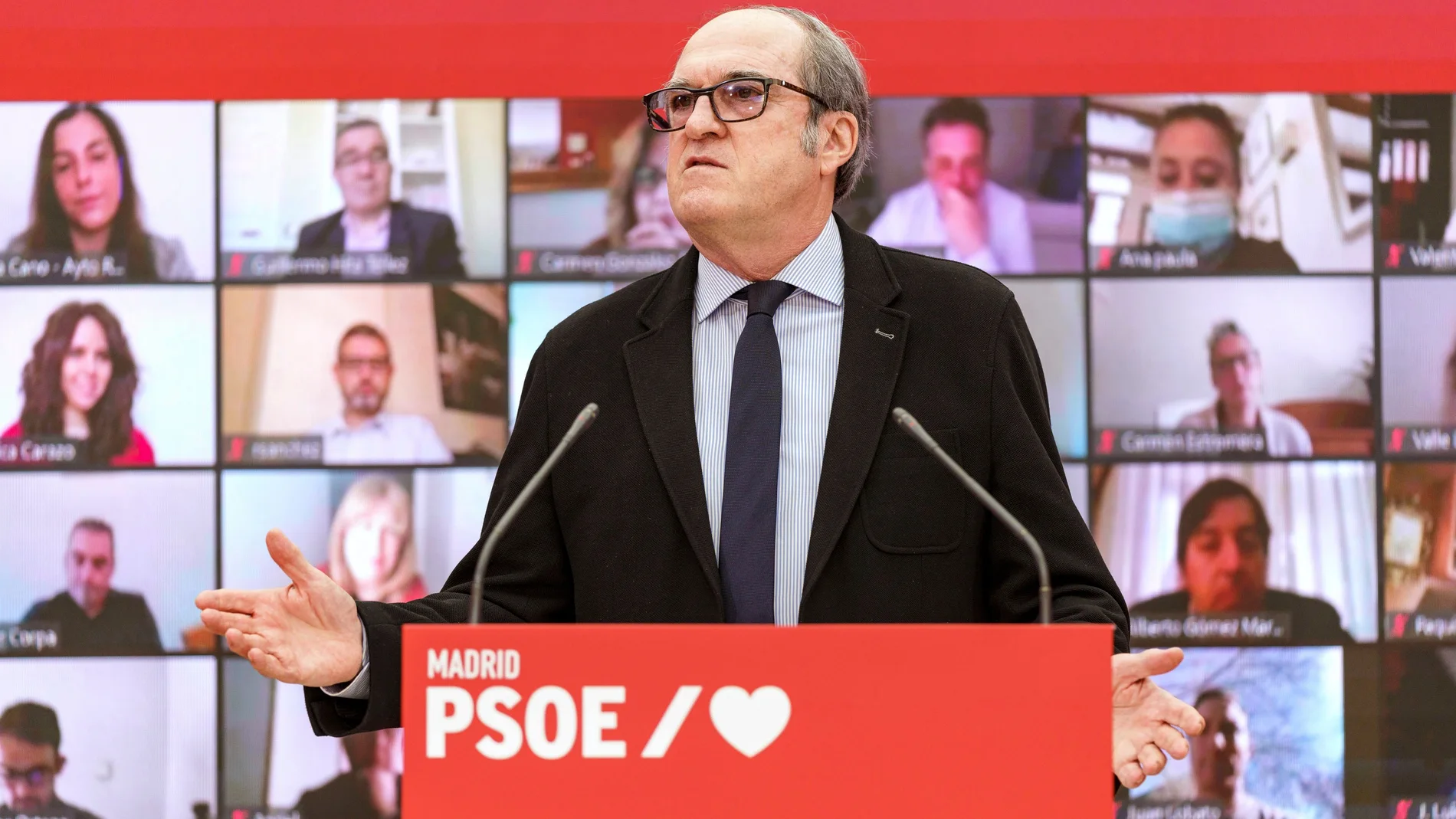 El portavoz socialista en la Asamblea de Madrid y candidato a la Presidencia de la Comunidad, Ángel Gabilondo
