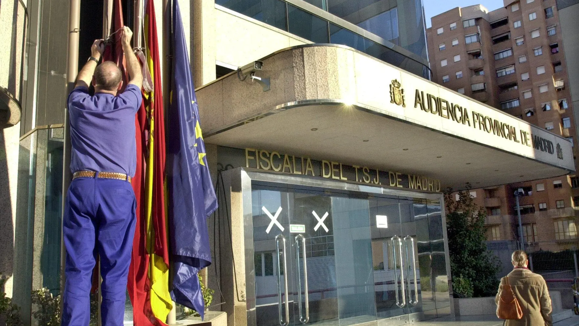 Entrada de la Audiencia Provincial de Madrid