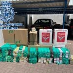 Cajetillas de tabaco de contrabando intervenidas por la Policía Nacional