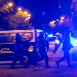 Botellones y control policial en el Parque del Oeste en Madrid