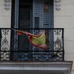 Banderas de España en los balcones del centro de Madrid
