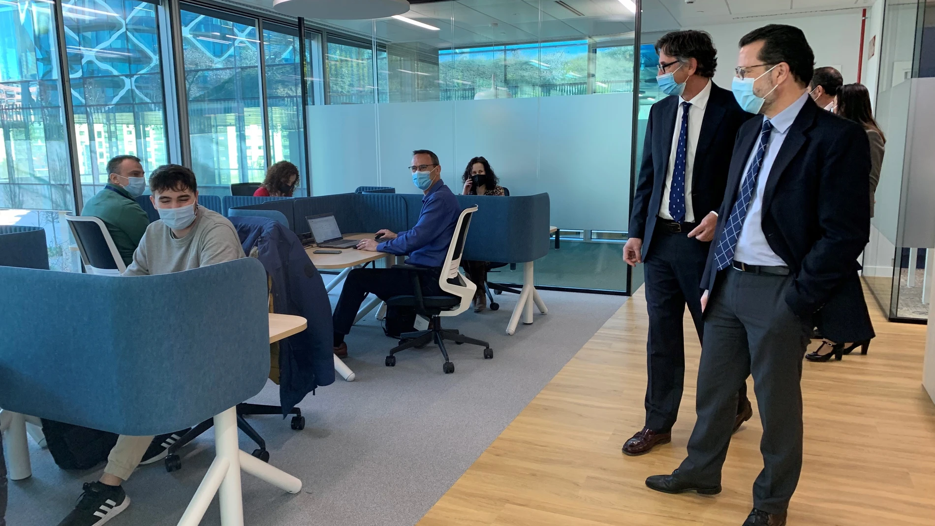 El consejero de Economía, Hacienda y Empleo, Javier Fernández-Lasquetty, durante la inauguración en la capital de la primera sede europea de la empresa American Tower