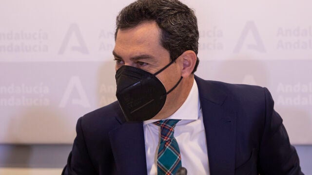 El presidente de la Junta de Andalucía, Juanma Moreno