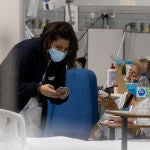 Imagen de una escena en el hospital Zendal