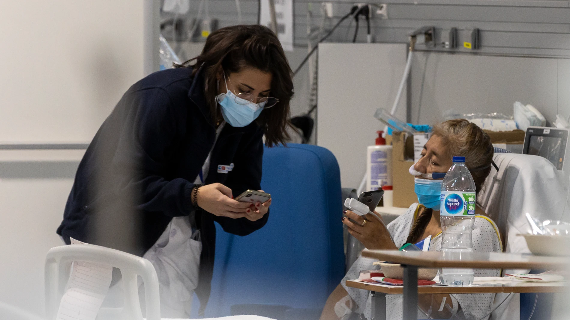 Imagen de una escena en el hospital Zendal