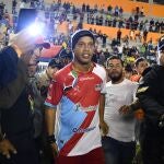 Ronaldinho en Ecuador.