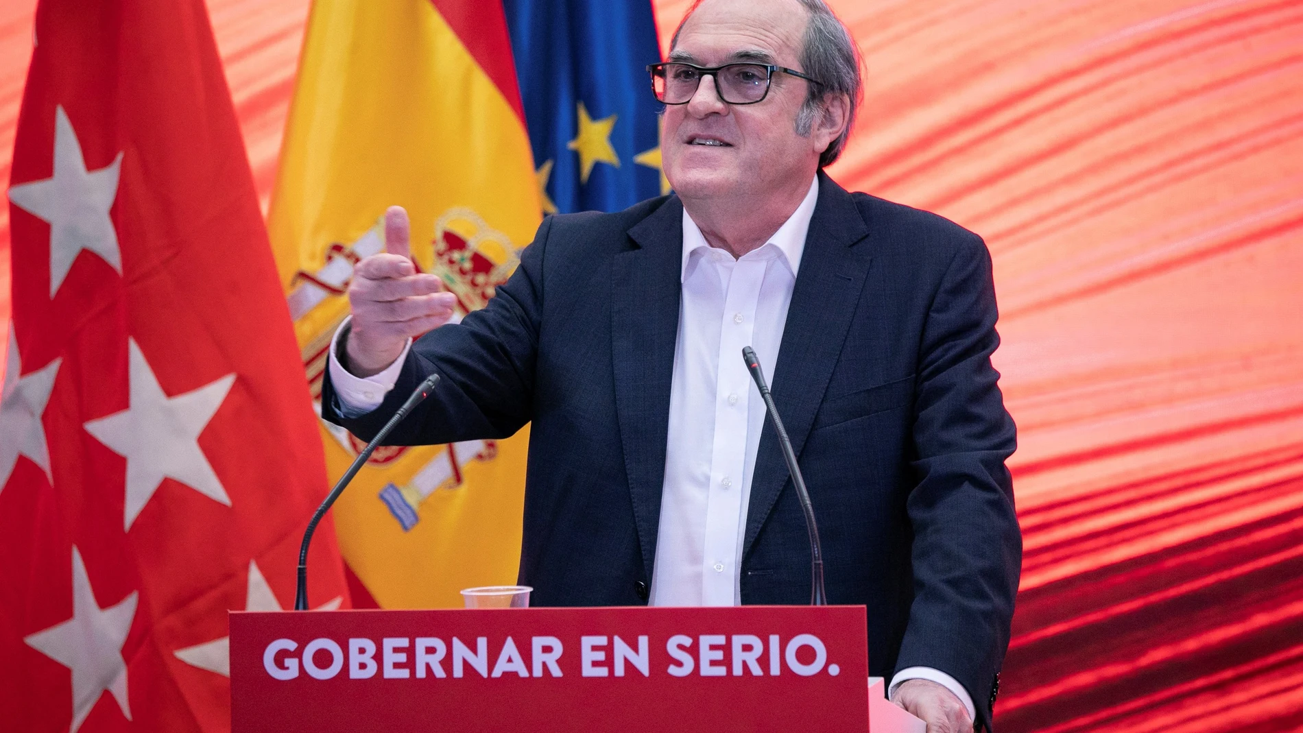 El candidato del PSOE a presidir la Comunidad de Madrid, Ángel Gabilondo