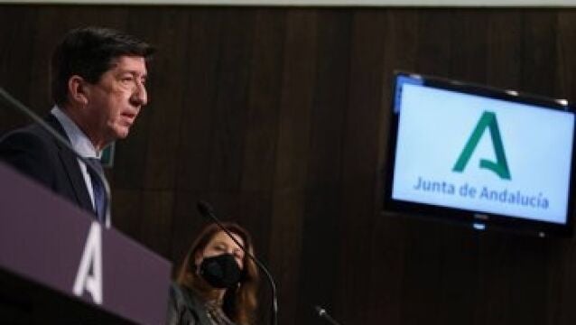 El vicepresidente de la Junta y consejero de Turismo, Justicia, Regeneración y Administración Local, Juan Marín