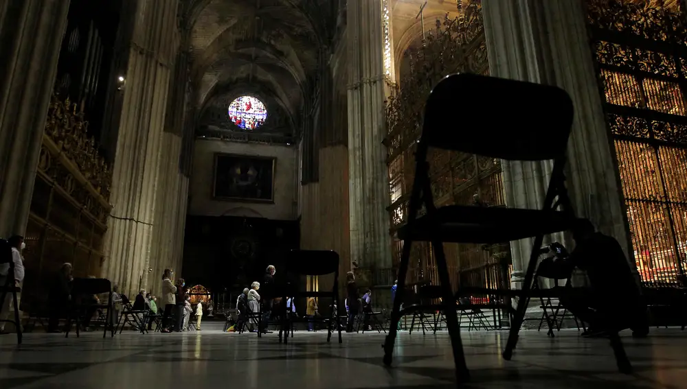Los restos de Cristóbal Colón fueron exhumados en 2003 del sepulcro de la Catedral de Sevilla