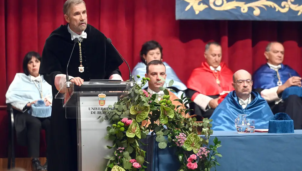 Discurso del rector de la Universidad de Burgos, Manuel Pérez Mateos