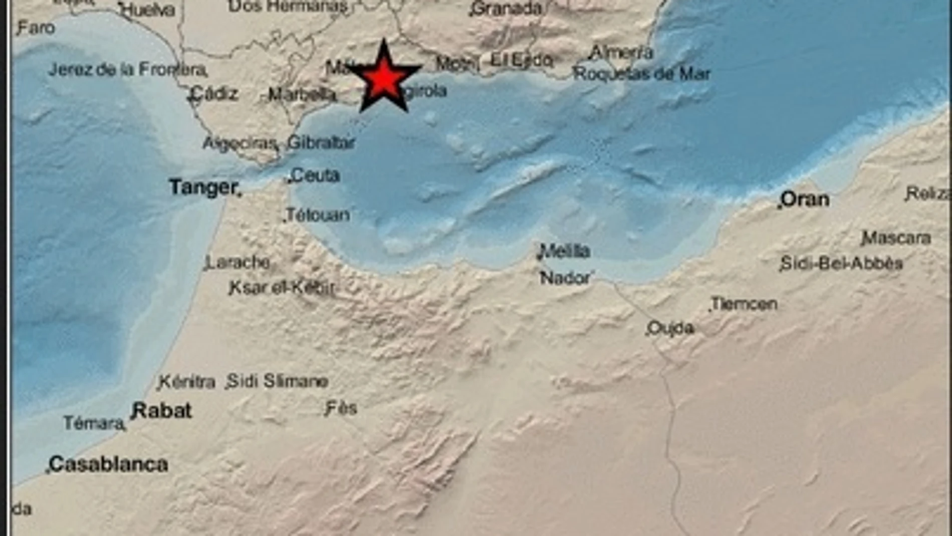 Registrado un terremoto de magnitud 4,1 con epicentro en Málaga