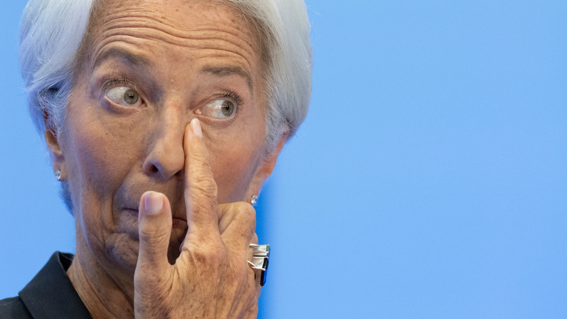 Christine Lagarde, presidenta del Banco Central Europeo, en su comparecencia