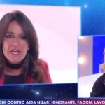 Momento del enfrentamiento en la televisión italiana