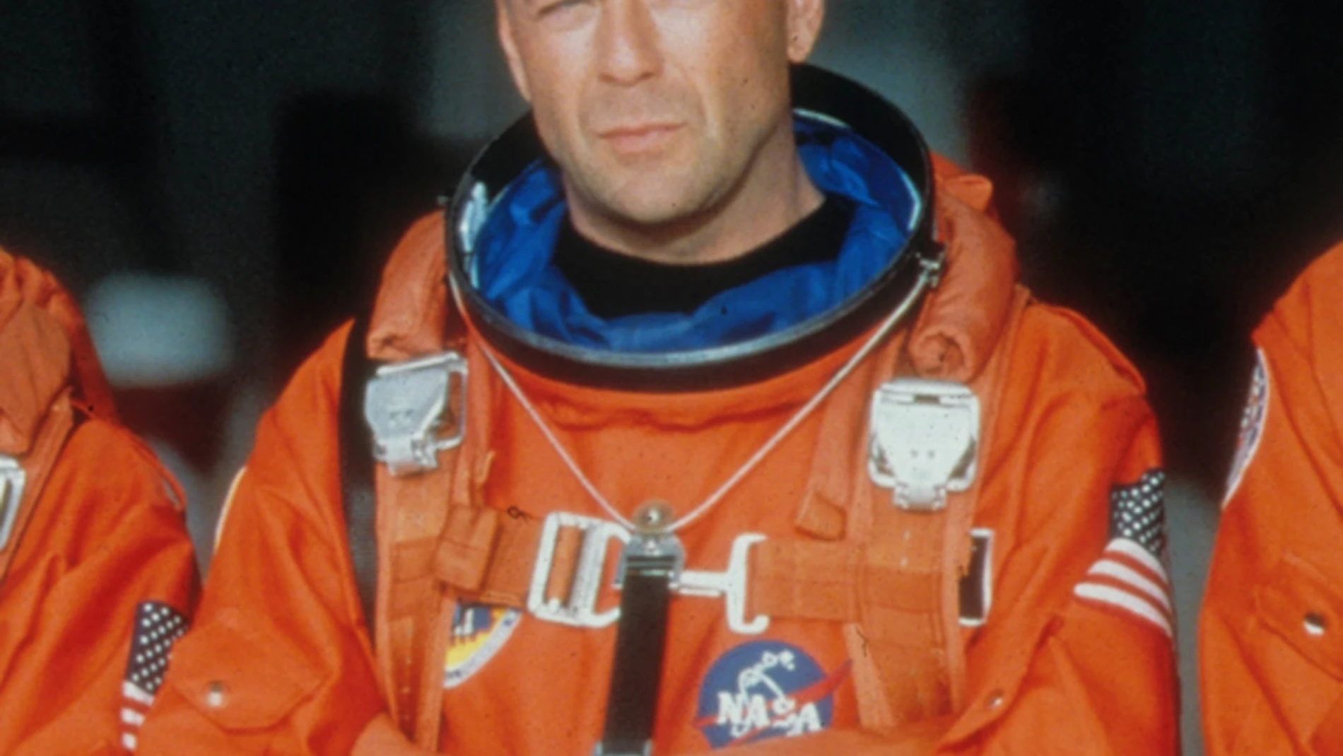 Bruce Willis, vestido de astronauta de la NASA en "Armaggedon"