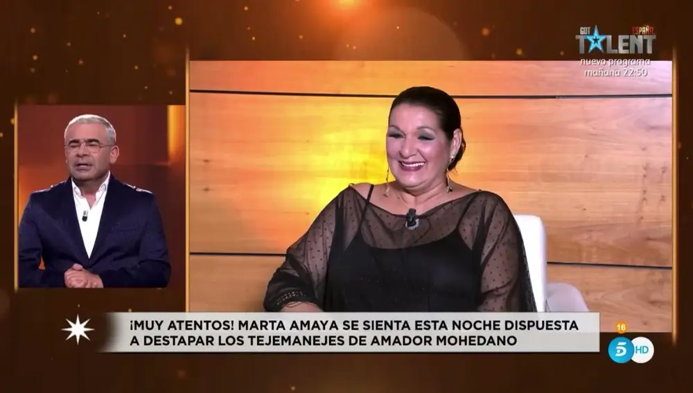 Marta Amaya en el debate de 'En el nombre de Rocío'