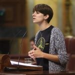 La diputada de ERC Marta Rosique interviene en una sesión plenaria en el Congreso de los Diputados.