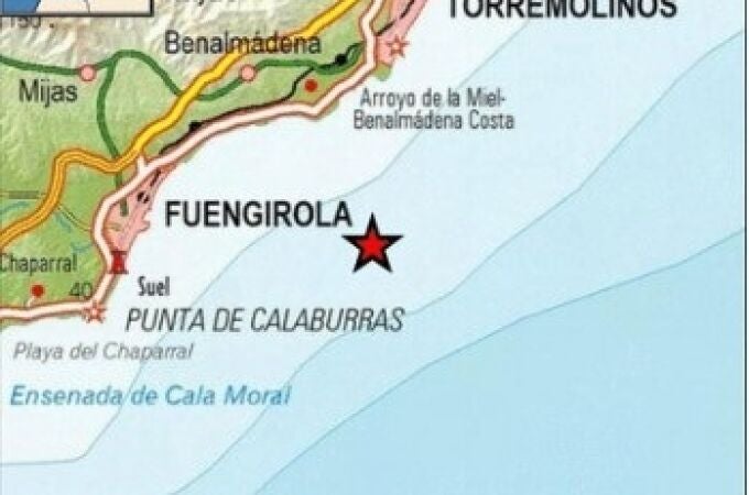 Registrado un terremoto de magnitud 3,9 con epicentro en Benalmádena, segundo en la provincia de Málaga en 24 horas