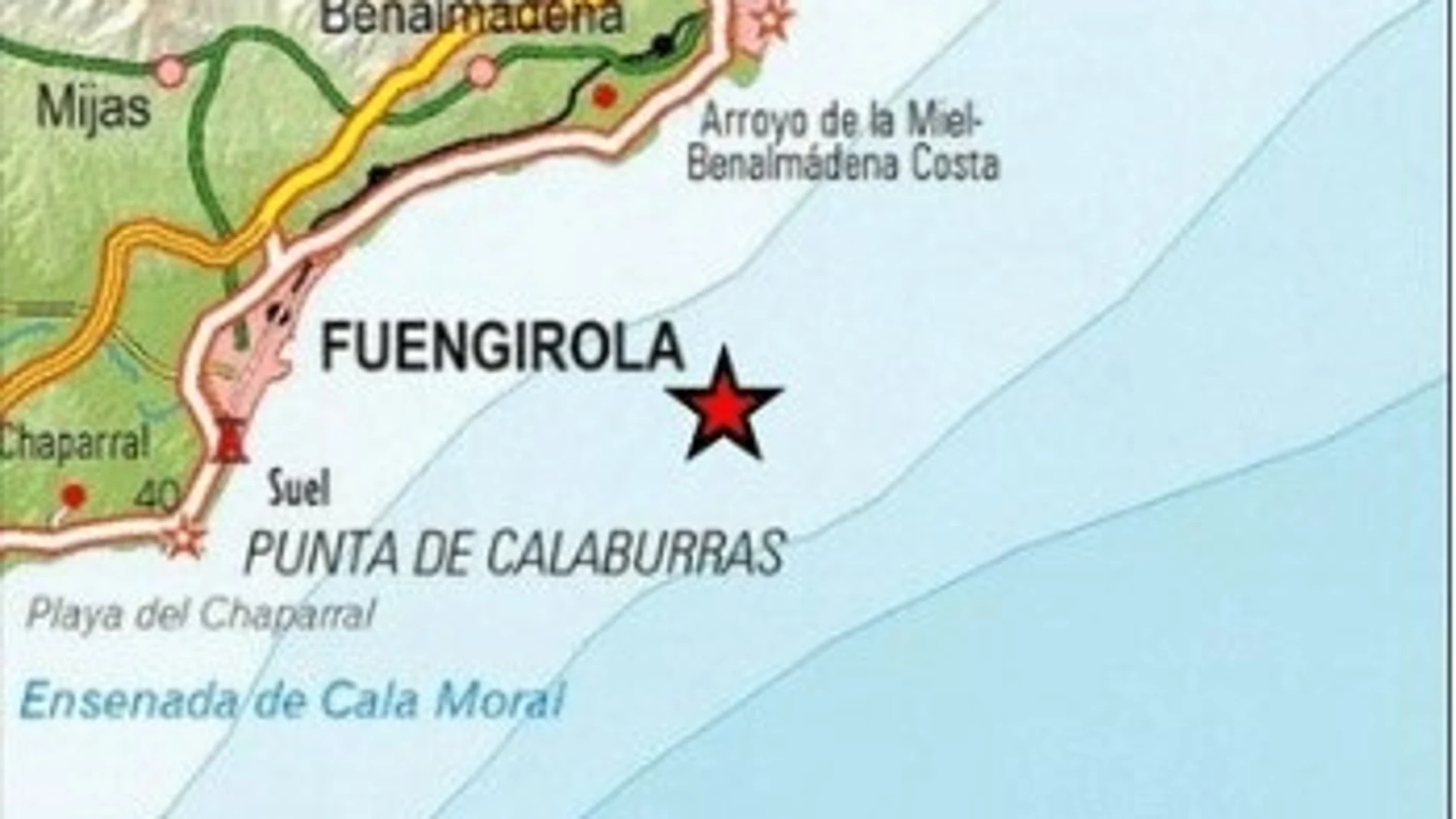 Registrado un terremoto de magnitud 3,9 con epicentro en Benalmádena, segundo en la provincia de Málaga en 24 horas