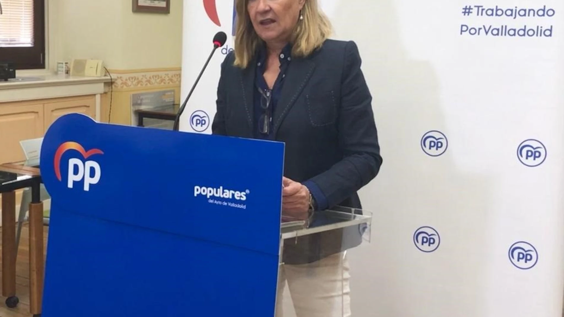La presidenta del Grupo Municipal Popular en el Ayuntamiento de Valladolid, Pilar del Olm
