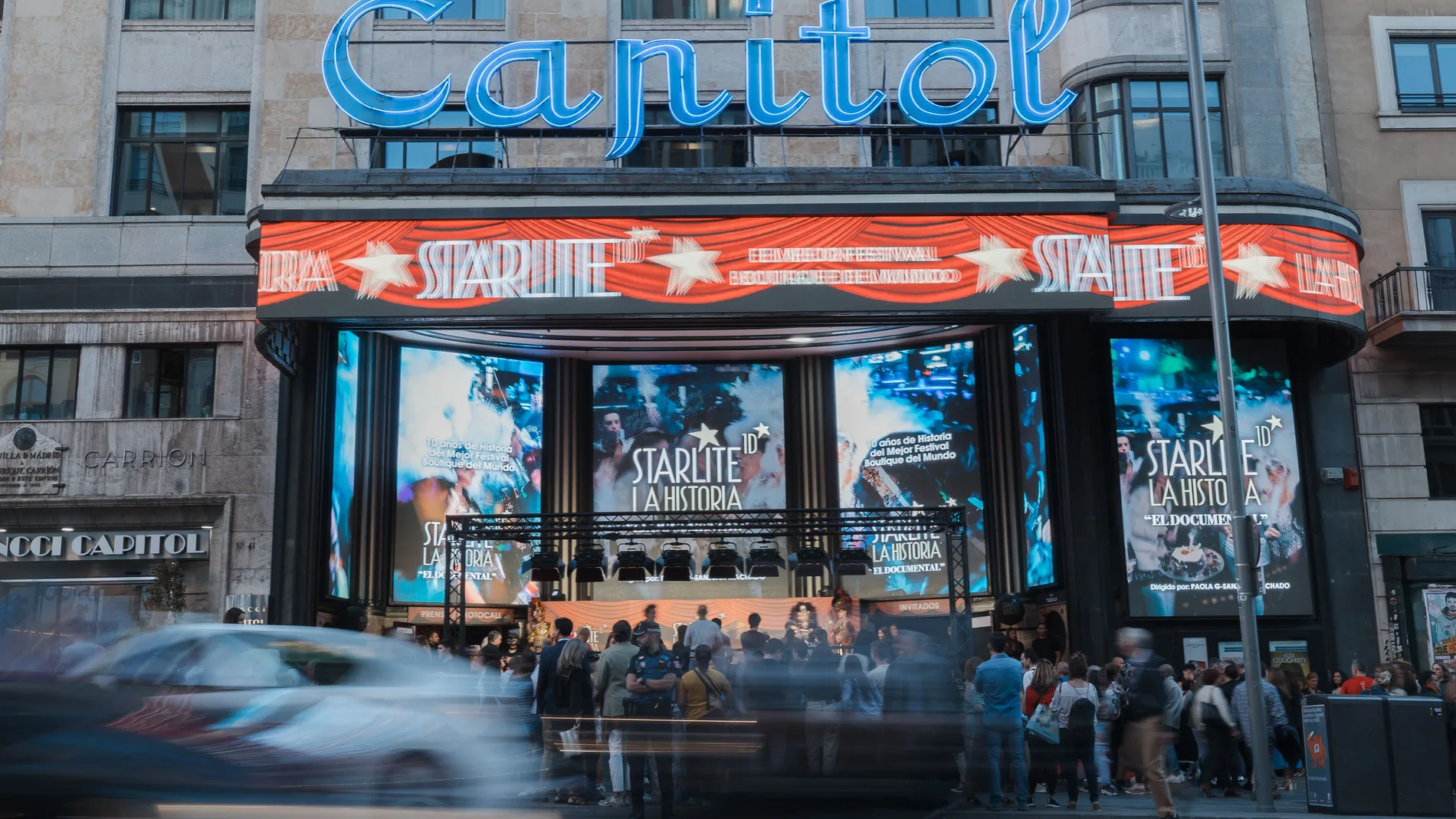 Starlite Catalana Occidente celebró anoche en el cine Capitol de la Gran Vía de Madrid la premier de su documental ‘Starlite 1 Década’