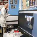 Trabajo con el microtomógrafo
