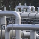 Tuberías del gasoducto Nord Stream 2 in Lubmin (Alemania)