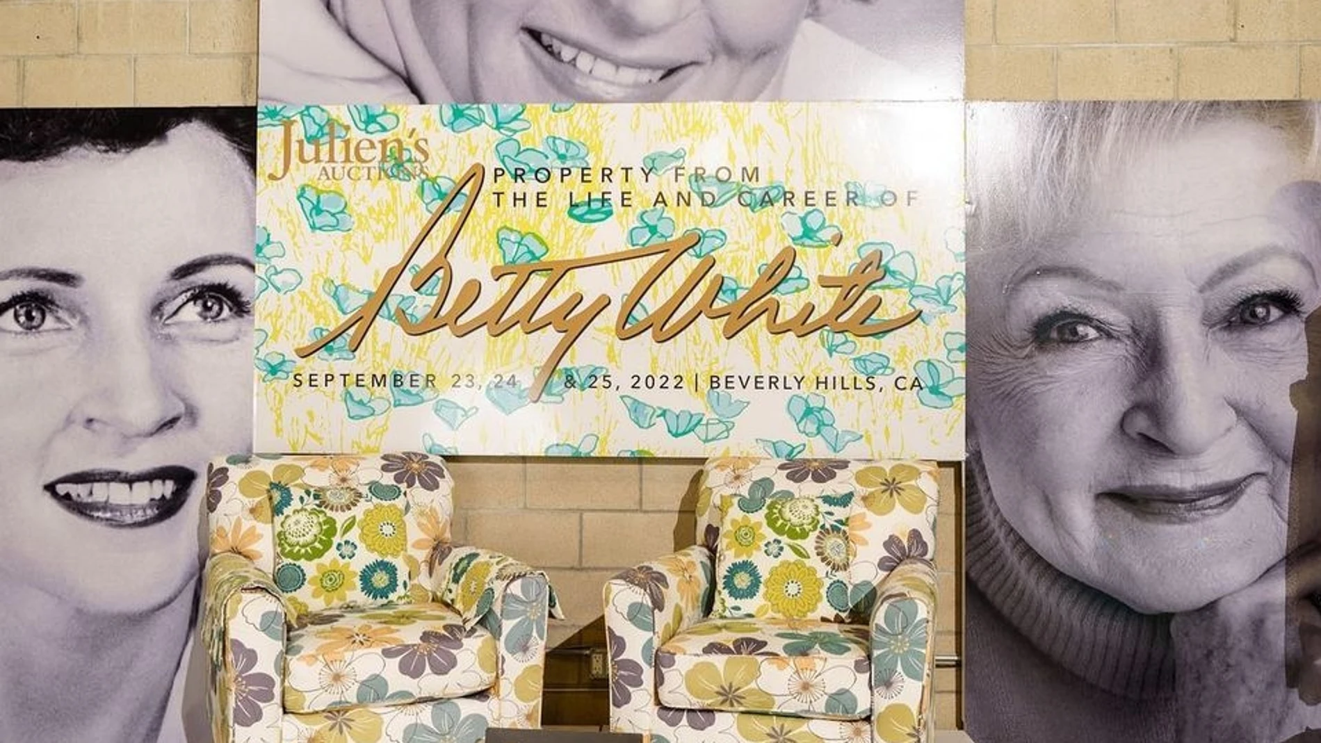 Presentación de la subasta de 1.500 objetos de Betty White.